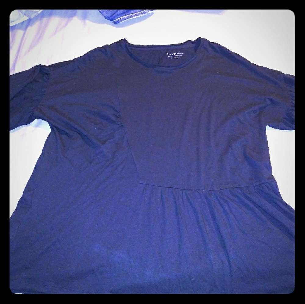 Unique black blouse